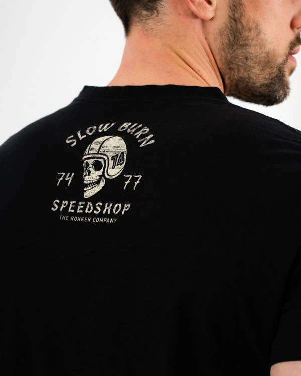 Rokker Slow Burn Black T-Shirt 4 Rokker Slow Burn Black T-Shirt - Afbeelding 2