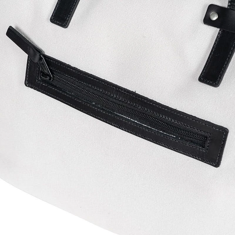 Helstons Two Days Grey Canvas Bag 4 Helstons Two Days Grey Canvas Bag - Afbeelding 2